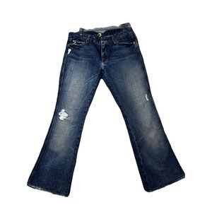 Pre-owned 7 For All Mankind Size 31‎ Pocket Flare Jeans Style #U130162U-162U
